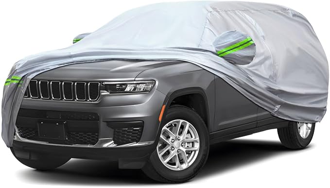 KEYOOG 6-Layer Full Car Cover is All-Weather Waterproof, Universal in All by KEYOOG