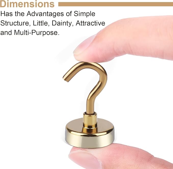 DIYMAG Magnetic Hooks, 30Lbs Strong Heavy Duty Cruise Magnet S-Hook - Image 5