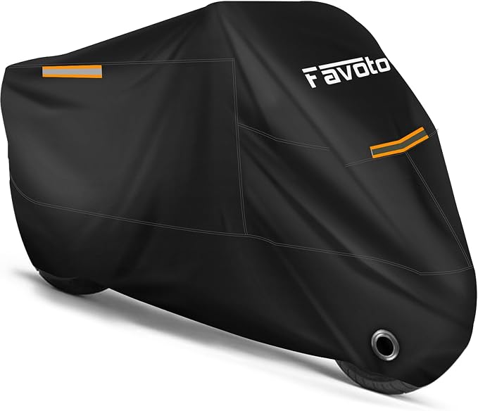 Favoto Motorcycle Cover All Season Universal Weather Quality Waterproof Sun by Favoto