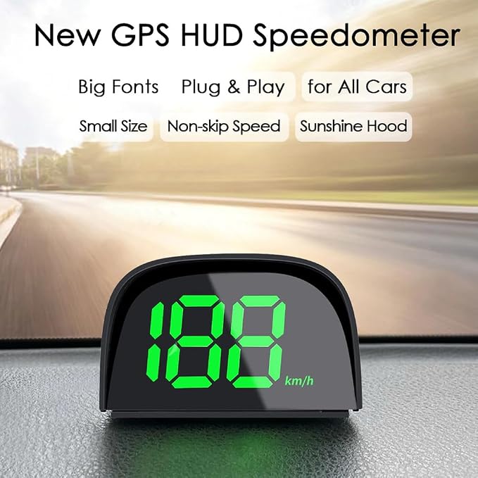 Shkalacar Car Digital GPS Speedometer Car HUD Heads Up Display - Image 3