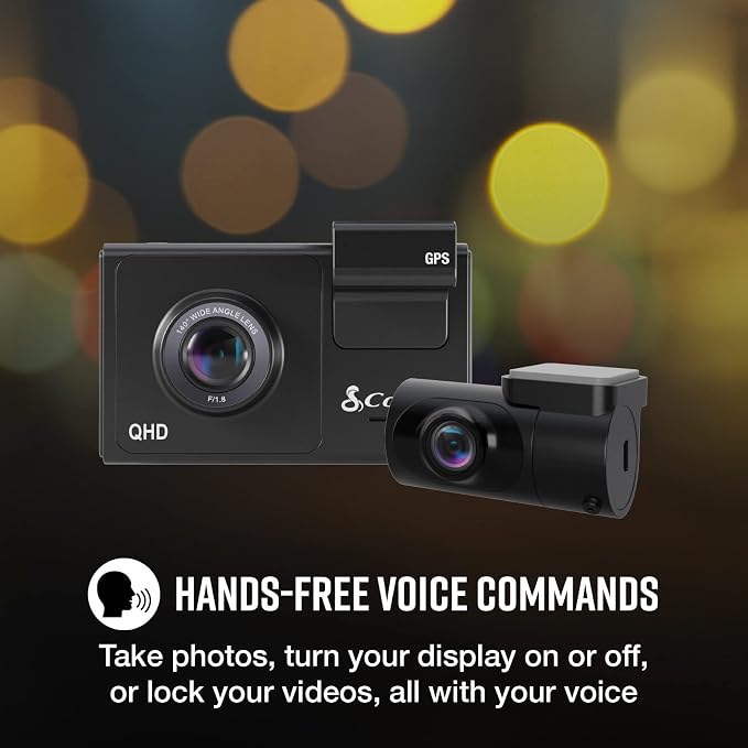 Cobra Smart Dash Cam + Rear Cam – QHD+ 1600P Resolution, Built-in Wi-Fi & GPS - Image 6