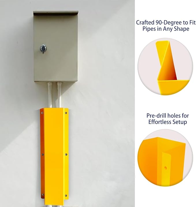 Pipe and Downspout Protector, Carbon Steel Guard Device - Image 6