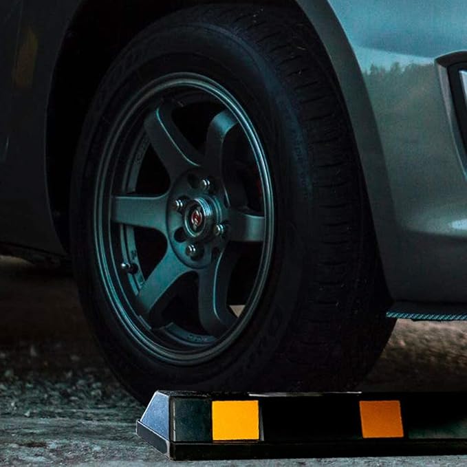 Zento Deals Rubber Parking Curb Garage Car Stopper - Image 7