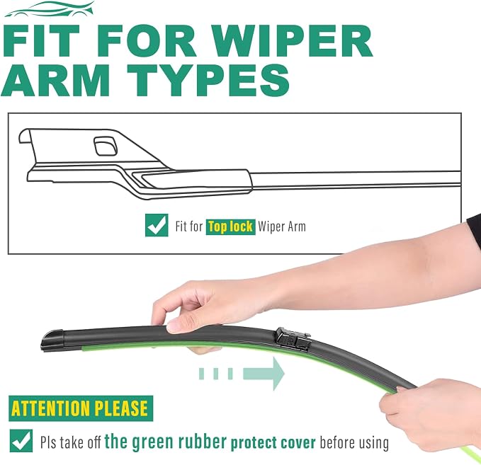 26" 20" 16" Windshield Wiper Blades Replacement - Image 7