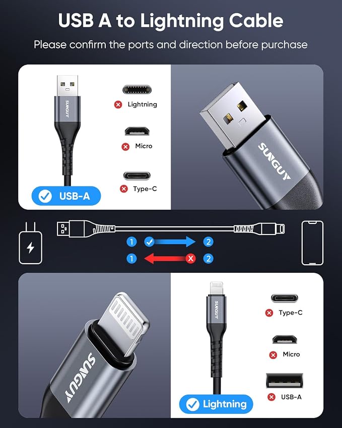 SUNGUY Coiled USB to Lightning Cable - Image 6