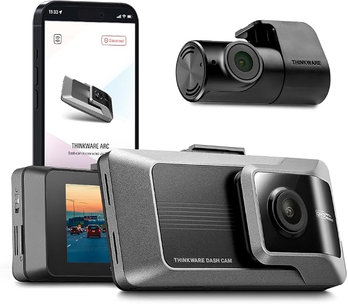 THINKWARE ARC Dash Cam with Smart Driving Alert System, 3X Energy Saving by THINKWARE