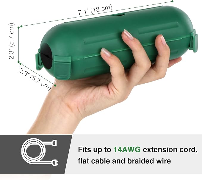 Flemoon Outdoor Extension Cord Safety Cover, IP44 Weatherproof Electrical Box - Image 6