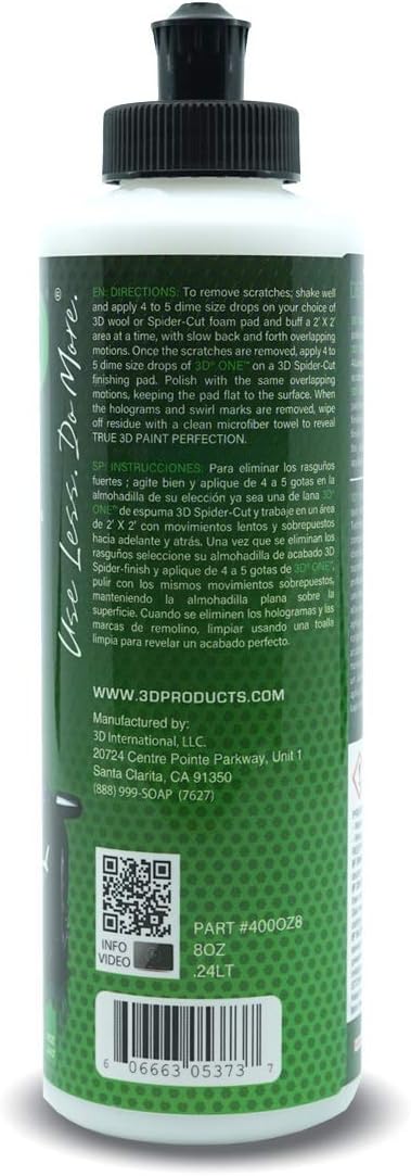 3D One Car Scratch & Swirl Remover Hybrid Rubbing Compound & Polish Buffing - Image 7