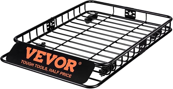 VEVOR Roof Rack Cargo Basket, Heavy-Duty 200 LBS Capacity Universal Roof Rack - Image 7