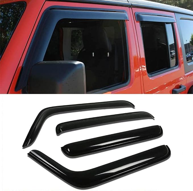 Side Window Visor Vent Deflector Rain Guard - Image 3