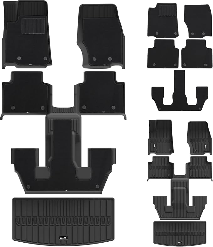 3W Floor Mats & Cargo Liner – Full Set by 3W