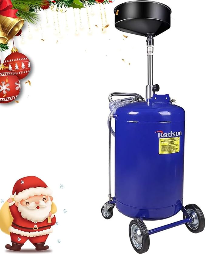 redsun 30 Gallon Waste Oil Drain Tank, Air Operated Oil Drain Container - Image 7