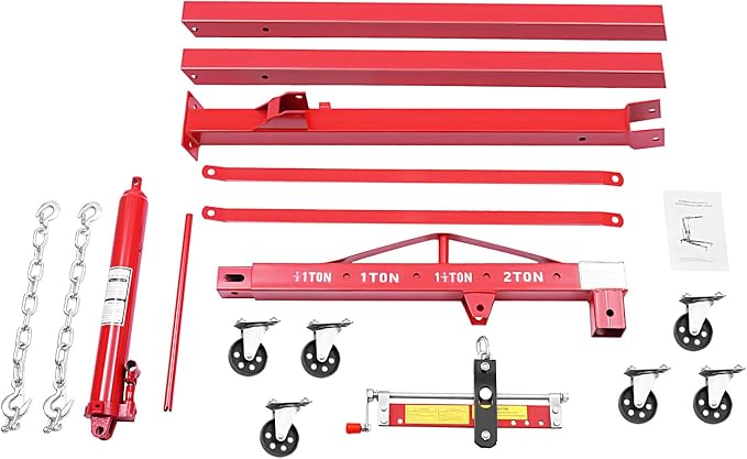 LOYALHEARTDY Engine Hoist with Lever, 2 Ton 4400 LBS Folding Cherry Picker Shop - Image 9