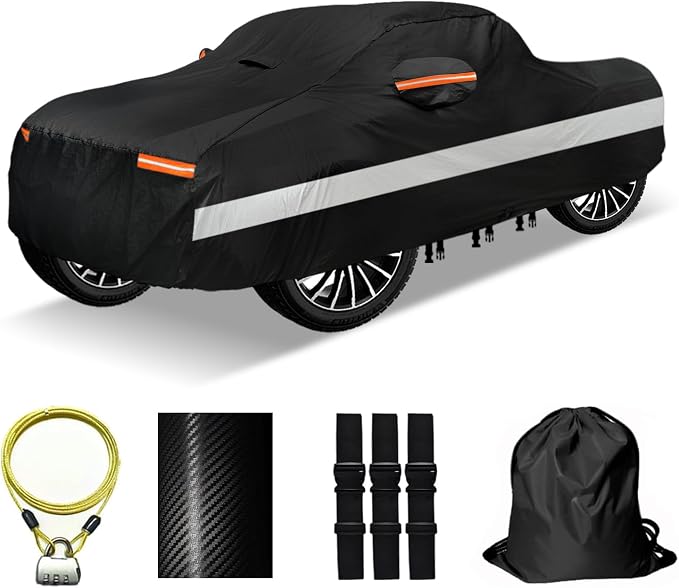 30 Layers Truck Car Cover for Automobiles All Weather Waterproof, Outdoor by OWEEIO