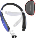 AMORNO Foldable Bluetooth Headphones Wireless Neckband Headset by AMORNO