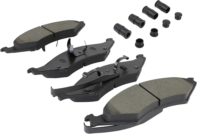 Premium Semi-Metallic Front Brake Pads Compatible - Image 2