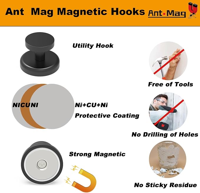 Ant Mag Magnet Hooks Heavy Duty 160lbs - Image 4