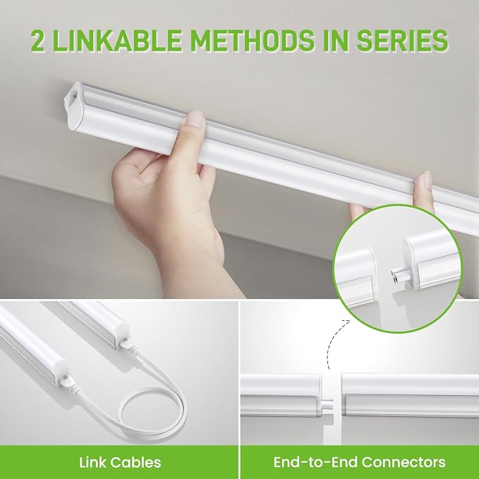 Pak 4FT LED Shop Lights, 2300LM 6500K Cool White, 20W Energy-Saving Super - Image 7
