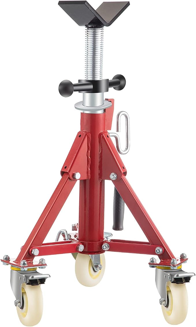 VEVOR Pipe Stand, Pipe Jack Stand, V Head Pipe Stand Adjustable Height 20-37 - Image 9