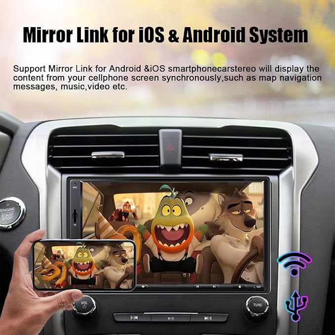 7 Inch Double Din Car Stereo - Image 4
