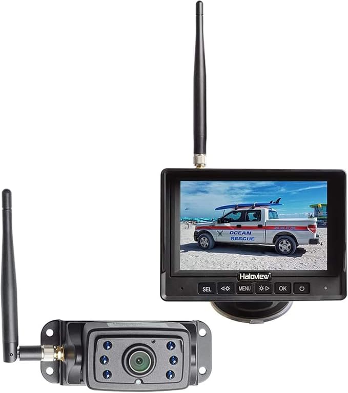 Haloview MC5111 5'' 720P HD Digital Wireless Backup Camera System 5'' LCD Rear by Haloview