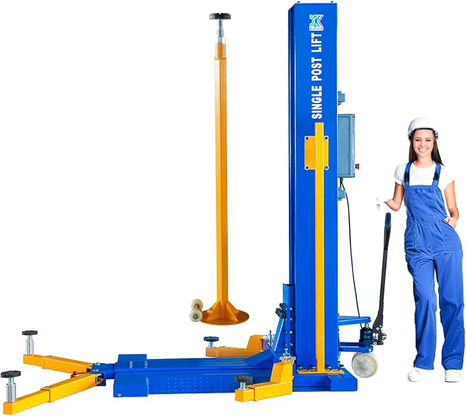 XK-6200 Mobile Single Post Car Lift Electro-Lock Maximum Lifting Capacity 6200 - Image 4