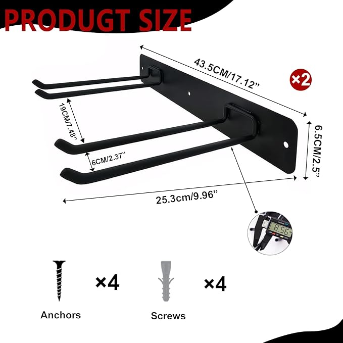 Garage Tool Organizer Wall Mount, Heavy Duty Garden Tool Holder - Image 2
