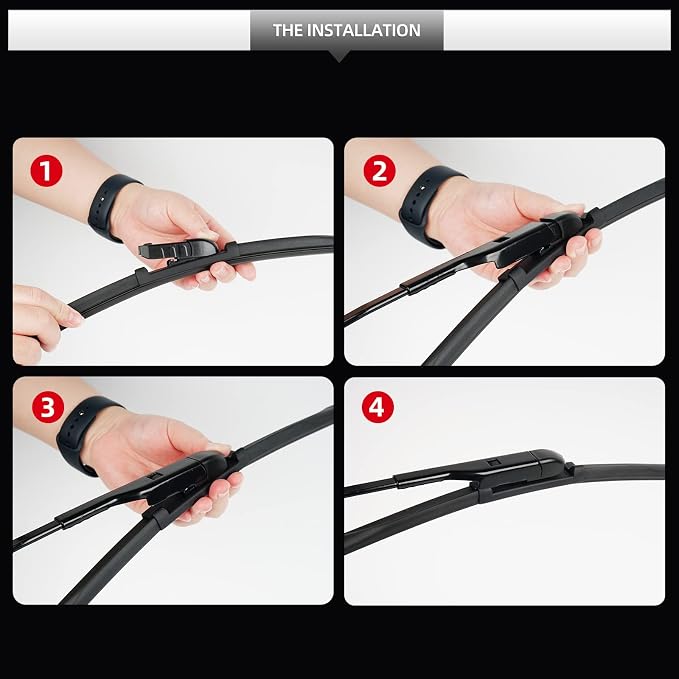Replacement for BMW X7 Windshield Wiper Blades, 3 Pieces of Car Front and Rear - Image 5