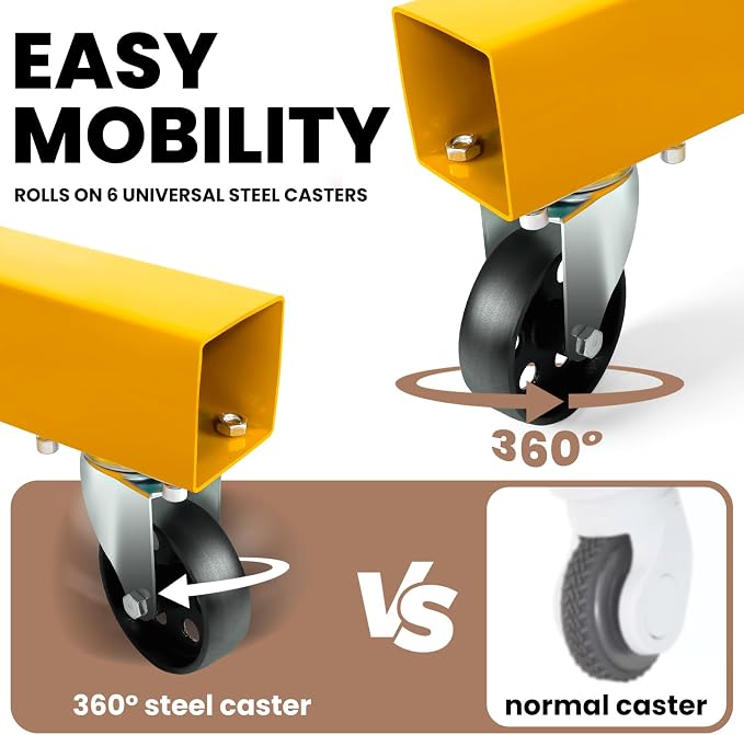 2 Ton Engine Hoist with Leveler 4409 LBS Folding Cherry Picker Engine Hoist - Image 6