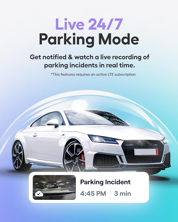 Nexar Beam2 Mini Dash Cam Car Camera 64GB Storage 24H Parking Mode Wide Angle - Image 7