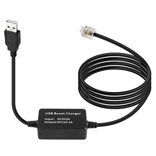 MEIRIYFA Radar Detector Power Cable, USB 5V to 12V RJ11 Radar Detectors by MEIRIYFA