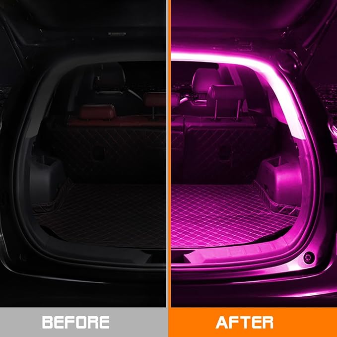Car LED Strip Light For Trunk, 158Inch IP67 Silicone Waterproof Neon Light - Image 2