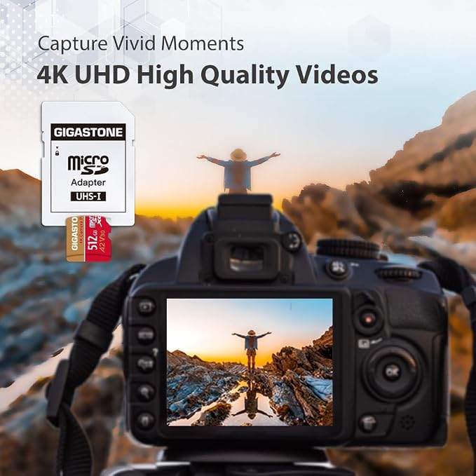 GIGASTONE 512GB Micro SD Card, 4K Camera Pro, A2 V30 - Image 4