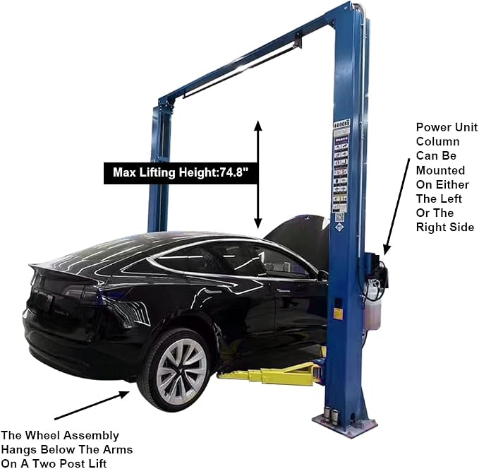 Car Lift 9, 000lbs 2 Post Auto Lift Overhead Auto Truck Hoist - Image 6