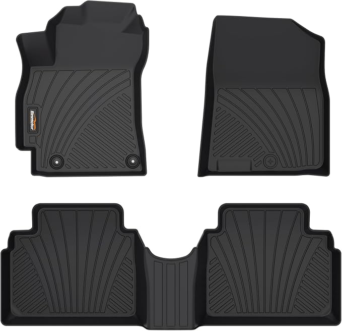 Binmotor- Floor Mats for Hyundai Elantra 2021-2025, Front & 2nd Row, TPE All by VisittheBinmotor
