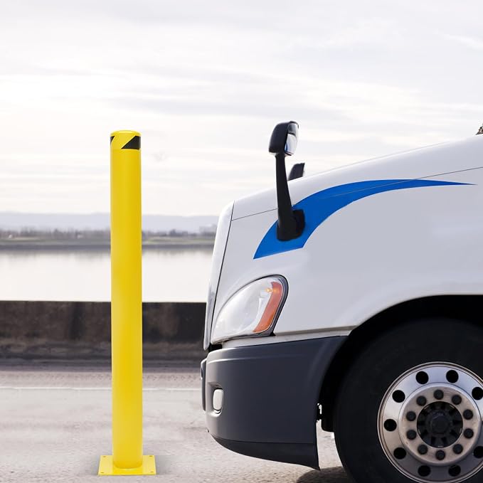 Parking Post Safety Bollard Post 60in Height Parking Barrier Parking Obstacle - Image 8