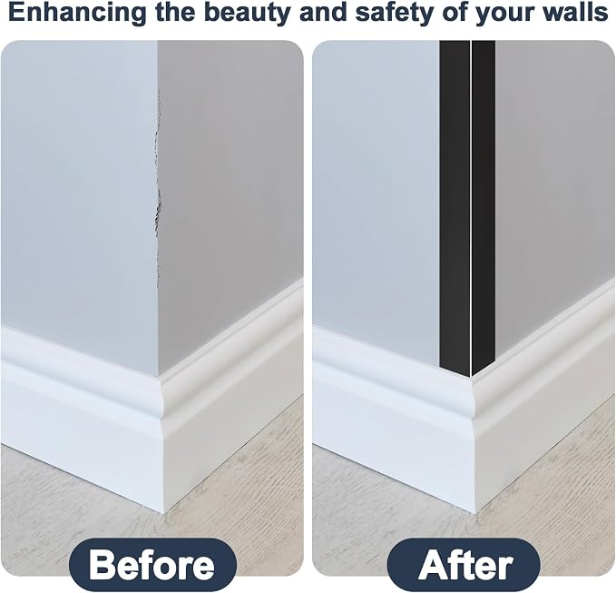 4PCS 45" Black Metal Corner Protectors, Aluminum Self Adhesive Corner Guards - Image 7