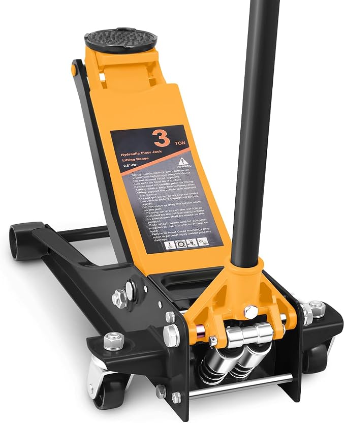 DNA MOTORING Low Profile Hydraulic Trolley Service/Floor Jack, 3 Ton Capacity by DNAMOTORING-Tools