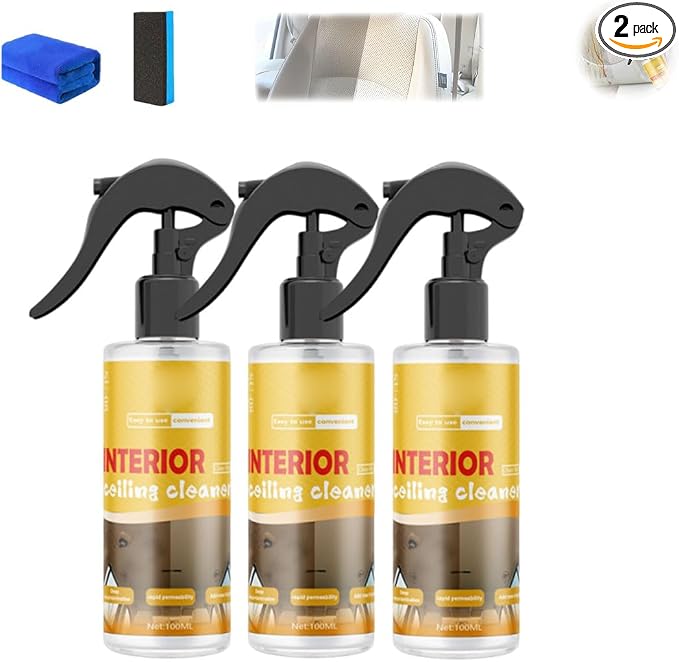 Multi-Purpose Car Interior Fabric Clean Polish Spray, Applies To Vehicle by Unknown
