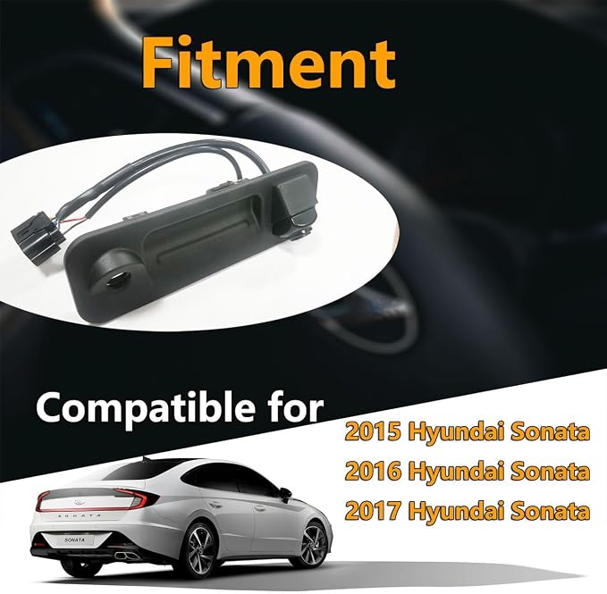 Backup Camera Compatible with Select Hyundai Models Sonata 2015 2016 2017 Rear - Image 2
