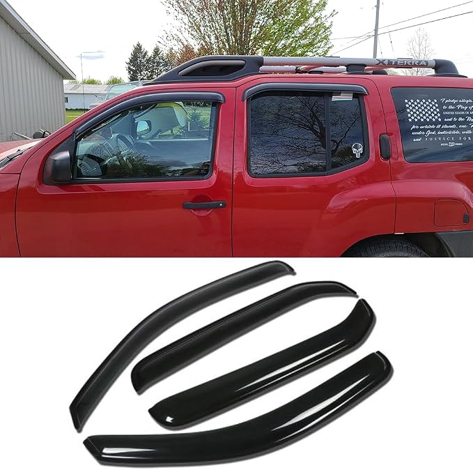94539 Side Window Wind Deflector, Dark Smoke Window Visor fit by STARTSHIP