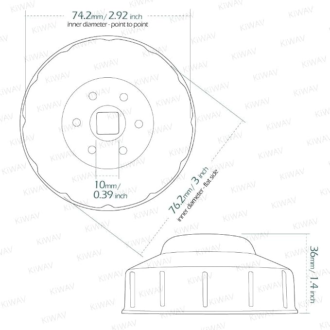 KiWAV Oil Filter Wrench Removal tool - Image 4