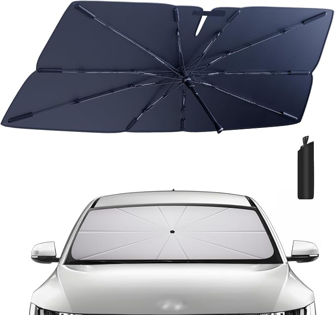 Windshield Sun Shade Umbrella for 2022-2025 Hyundai Ioniq 5 Accessories: Custom by HIMUMOY