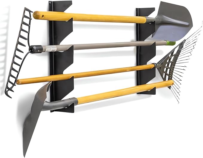 CZWL&HG Heavy-Duty Garden Tool Organizer Wall Mount – Garage Wall Storage Rack by CZWLHG