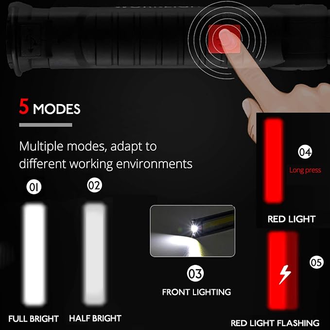 LED Work Light Rechargeable, OTYTY Portable Work Lights - Image 2