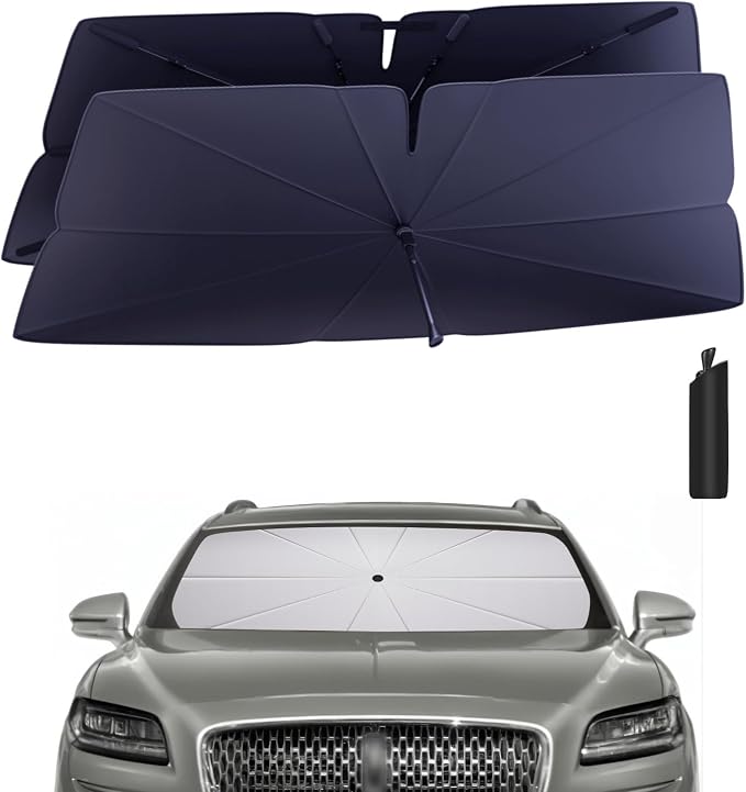 Windshield Sun Shade Umbrella for 2019-2023 Lincoln Nautilus Accessories: by HIMUMOY