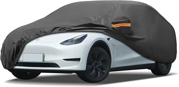MORNYRAY Compatible with Tesla Model Y, Car Cover Outdoor Waterproof Sun Rain by MORNYRAY