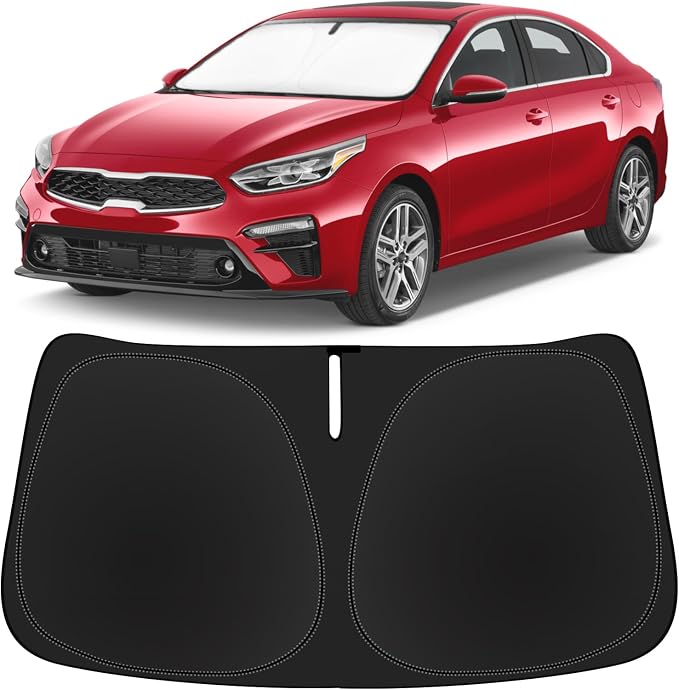 Sun Shade for Forte Windshield Sunshades for 2019-2024 2025 Kia Forte by SLOGENTO