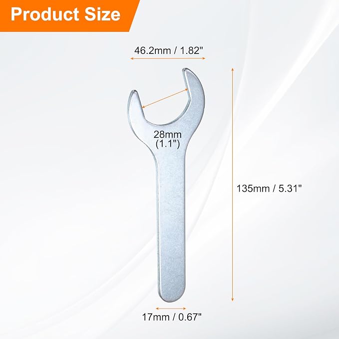 HARFINGTON 10pcs Small Wrench Open End Wrench 28x135x2.8mm Metric U-Shaped - Image 2