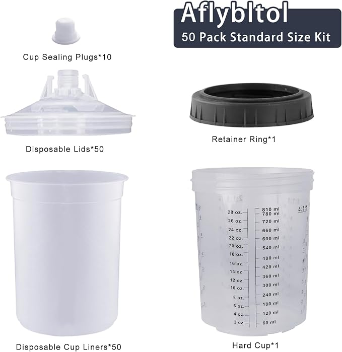 Disposable Paint Sprayer Mixing Cup - Image 5